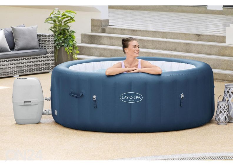 Bassein Bestway Lay-Z Spa Milan Airjet Plus suurendatud