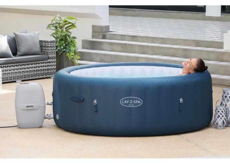Bassein Bestway Lay-Z Spa Milan Airjet Plus suurendatud