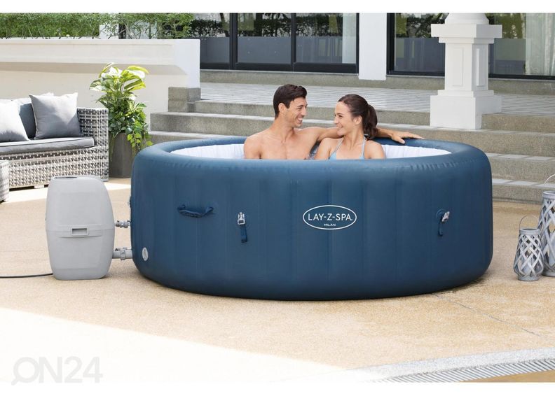 Bassein Bestway Lay-Z Spa Milan Airjet Plus suurendatud