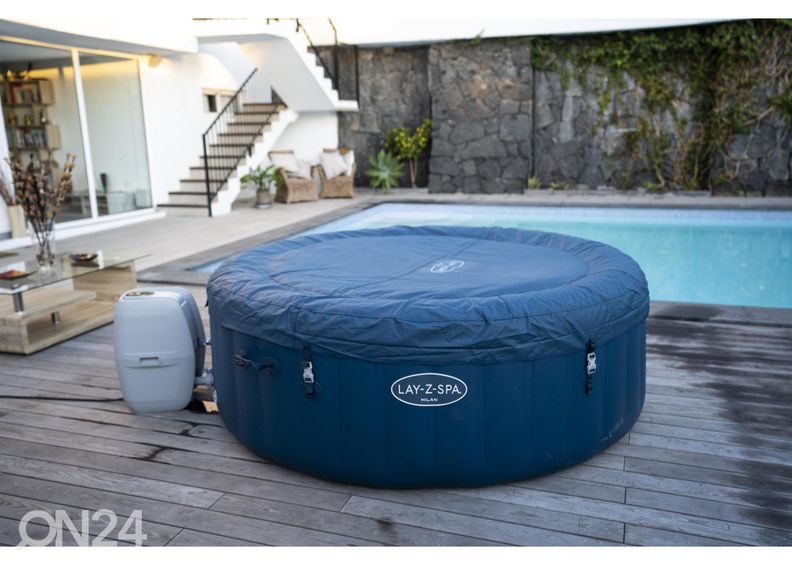 Bassein Bestway Lay-Z Spa Milan Airjet Plus suurendatud