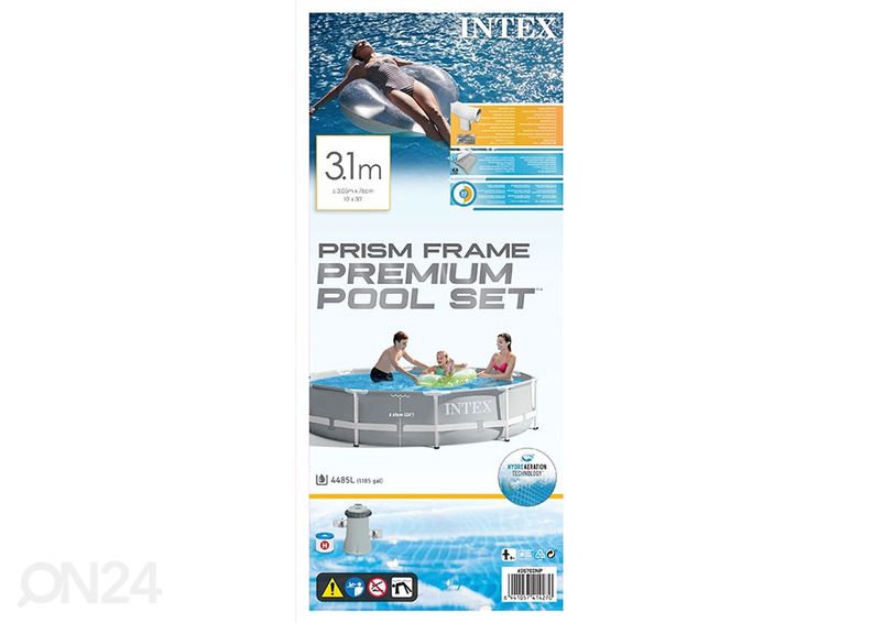 Basseini komplekt Intex Prism Frame™ filterpumbaga, 305x76 cm suurendatud