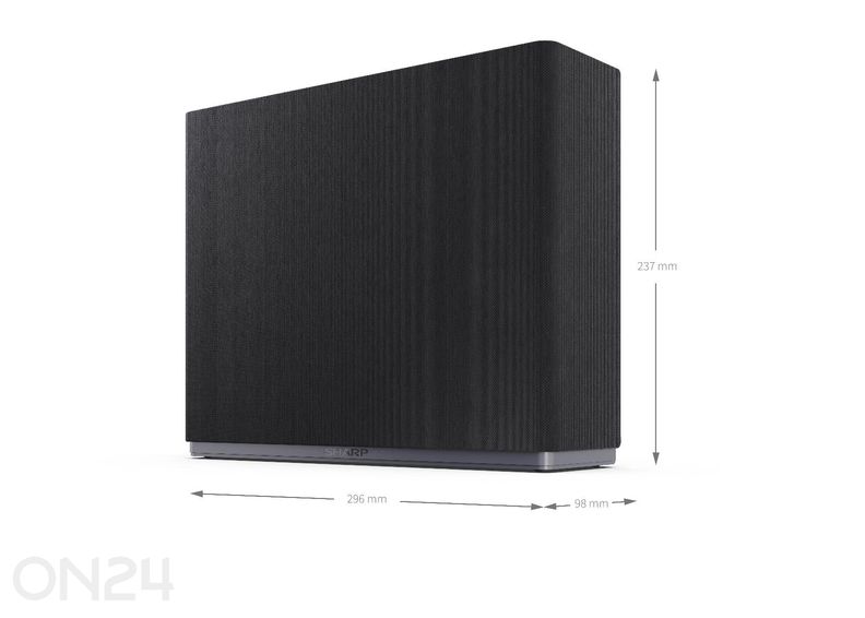 Basskõlar Sharp AQUOS Wireless Surround, DolbyAtmos, DTS:X, juhtmevaba, must suurendatud