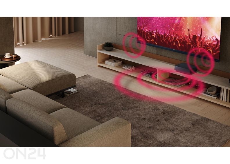 Basskõlar Sharp AQUOS Wireless Surround, DolbyAtmos, DTS:X, juhtmevaba, must suurendatud
