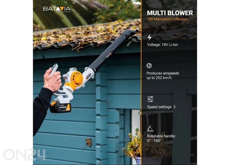 Batavia 18V lehepuhur, aku ja laadijata suurendatud