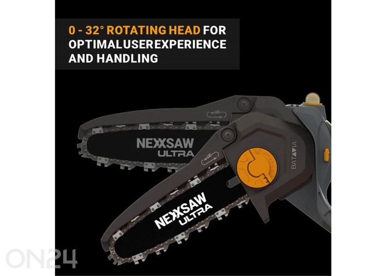 Batavia 18V Nexxsaw ühe käe kettsaag V3 Ultra, ilma aku ja laadijata suurendatud
