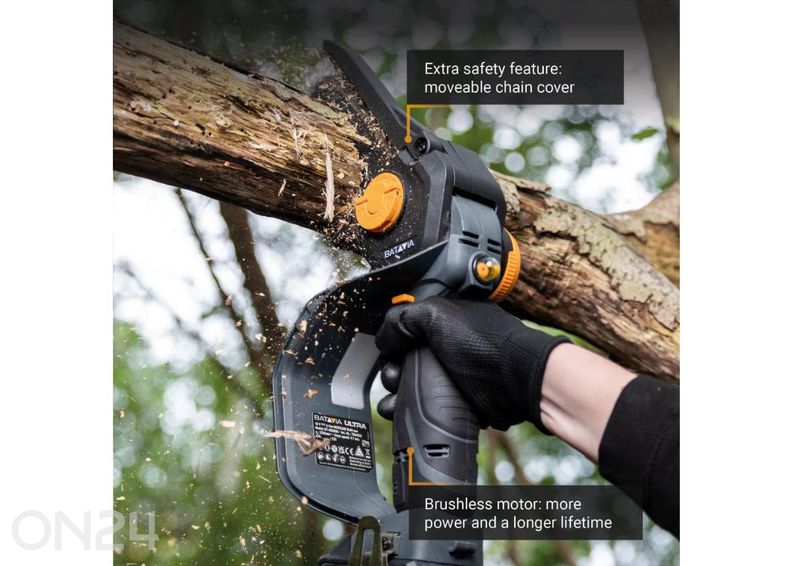 Batavia 18V Nexxsaw ühe käe kettsaag V3 Ultra, ilma aku ja laadijata suurendatud