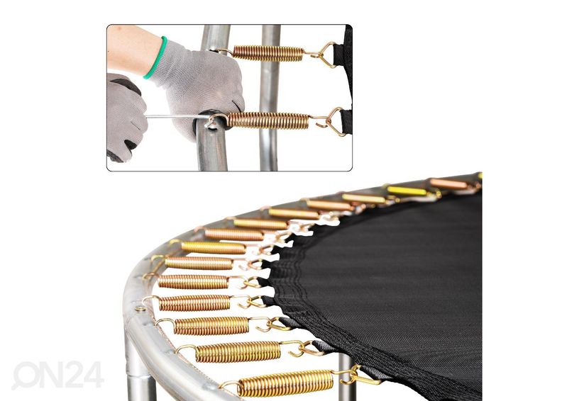 Batuut turvavõrguga 2,44 m suurendatud