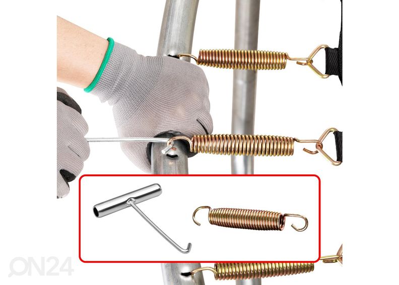 Batuut turvavõrguga 2,44 m suurendatud