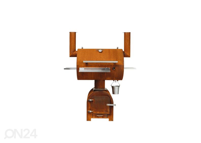 BBQ-suitsuahi Cor-Ten terasest GrillSymbol Smoky Beast suurendatud