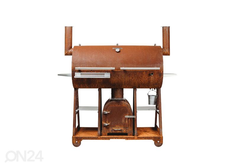 BBQ-suitsuahi Cor-Ten terasest GrillSymbol Smoky Beast XL suurendatud