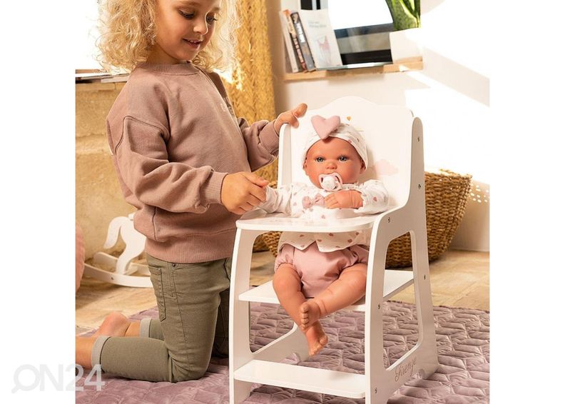 Beebinuku puidust söögitool Arias suurendatud