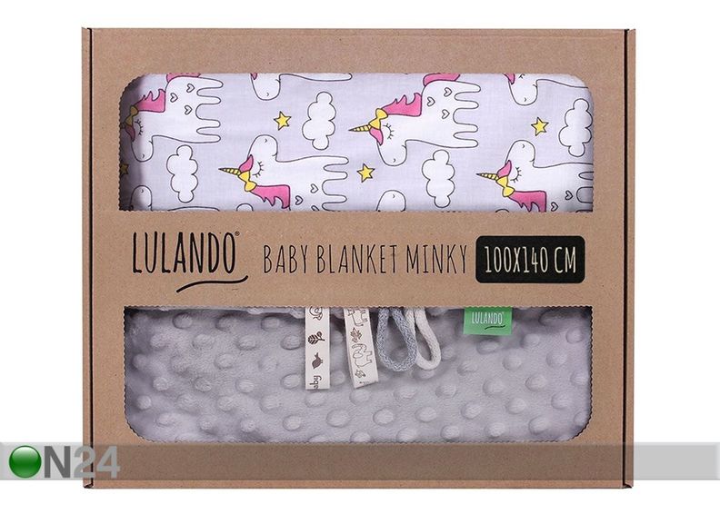 Beebitekk Lulando Minky hall 100x140 cm suurendatud