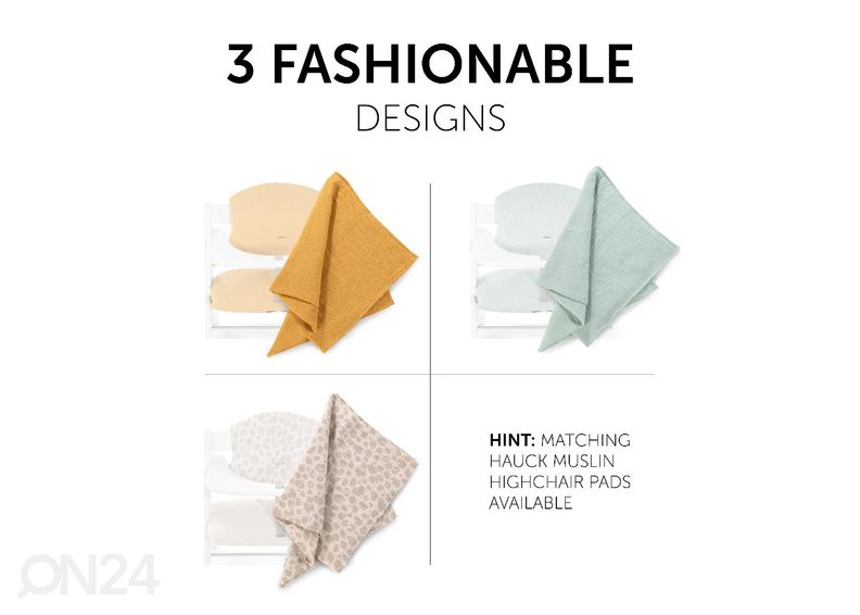 Beebitekkide komplekt Hauck Comfort Cuddle N Clean 80x80 cm 3 tk suurendatud