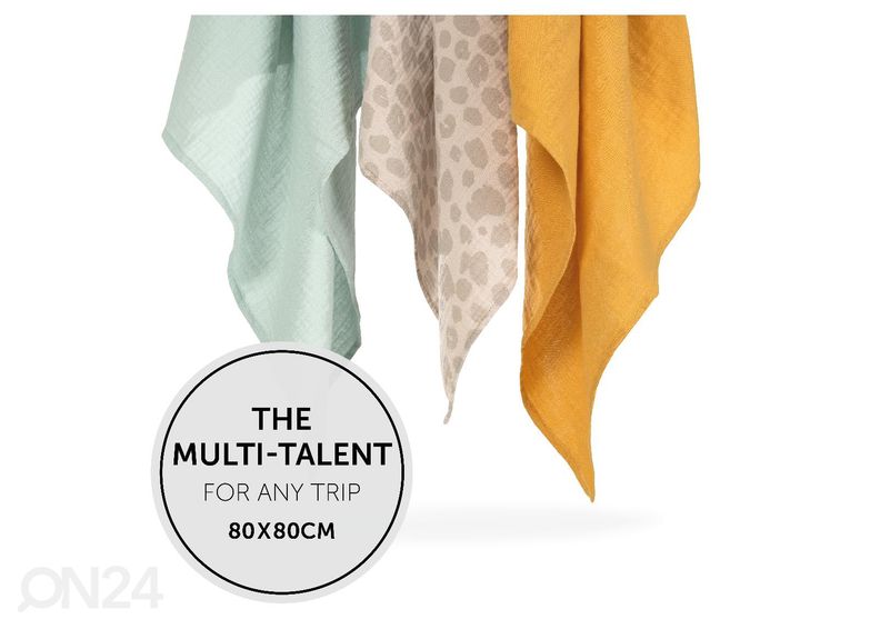 Beebitekkide komplekt Hauck Comfort Cuddle N Clean 80x80 cm 3 tk suurendatud