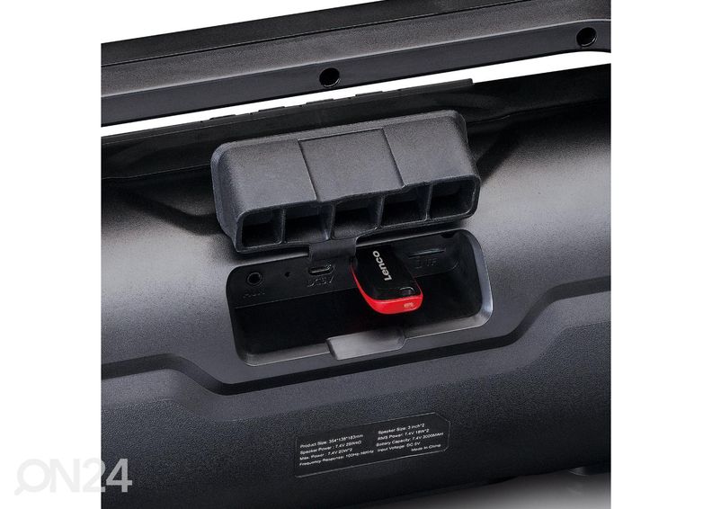 Bluetooth kõlar Lenco SPR070BK suurendatud