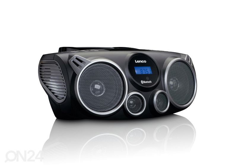 CD-raadio Lenco SCD100BK, must suurendatud