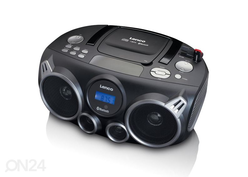 CD-raadio Lenco SCD100BK, must suurendatud
