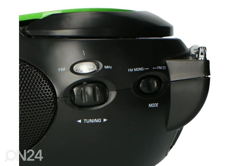 CD-raadio Lenco SCD24GB, roheline/must suurendatud