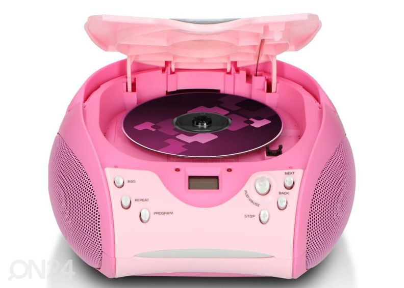 CD-raadio Lenco SCD24P, roosa suurendatud
