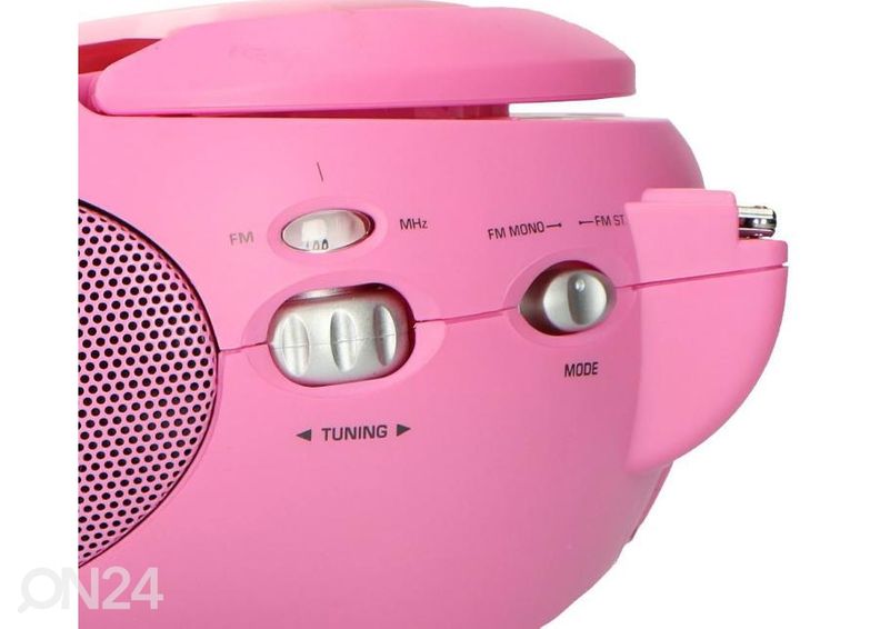 CD-raadio Lenco SCD24P, roosa suurendatud