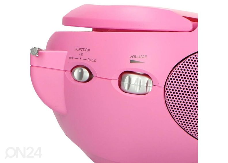 CD-raadio Lenco SCD24P, roosa suurendatud