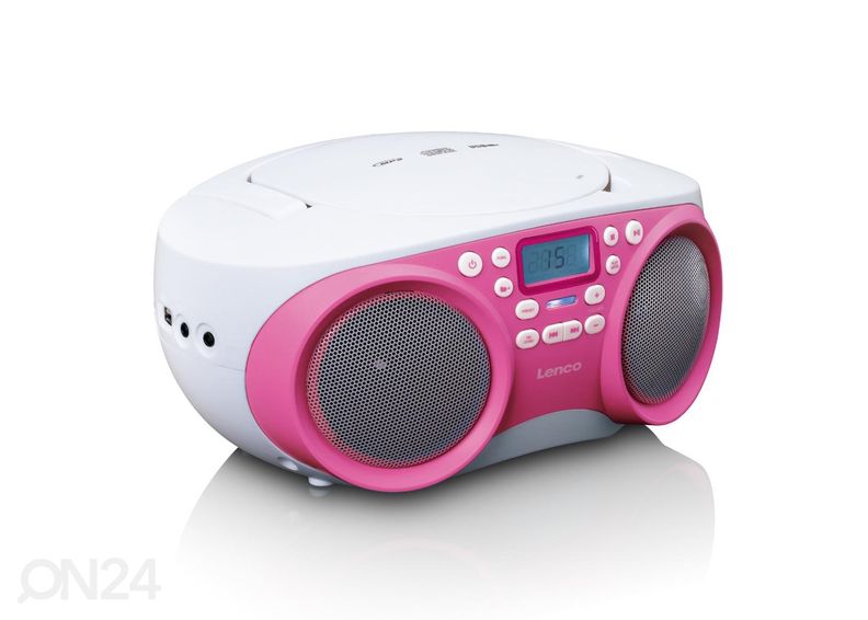 CD-raadio Lenco SCD301PK, roosa suurendatud