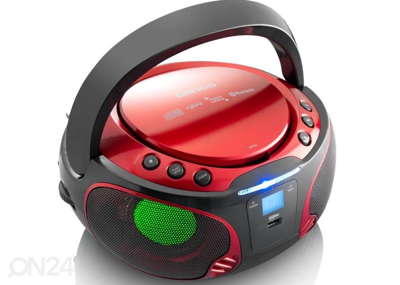 CD-raadio Lenco SCD550RD, punane suurendatud