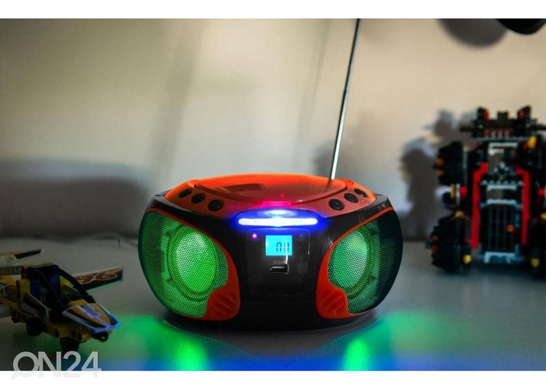CD-raadio Lenco SCD550RD, punane suurendatud
