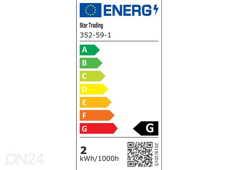 Dekoratiivne LED pirn E14 (1,4W) suurendatud