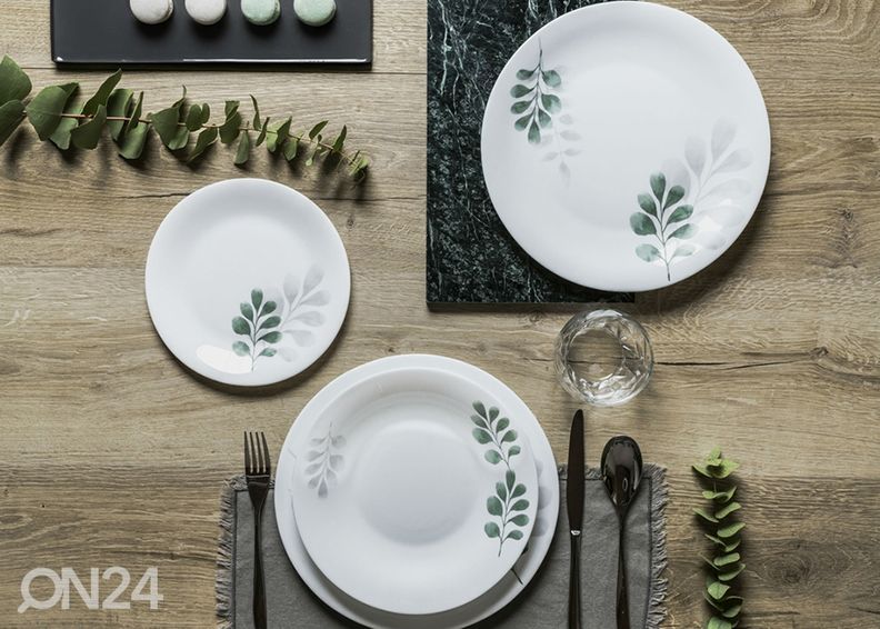 Desserttaldrik Botanica Verde, Ø 20 cm, 4 tk suurendatud