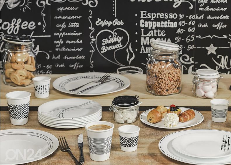 Desserttaldrik Linee, Ø 20 cm, 4 tk suurendatud