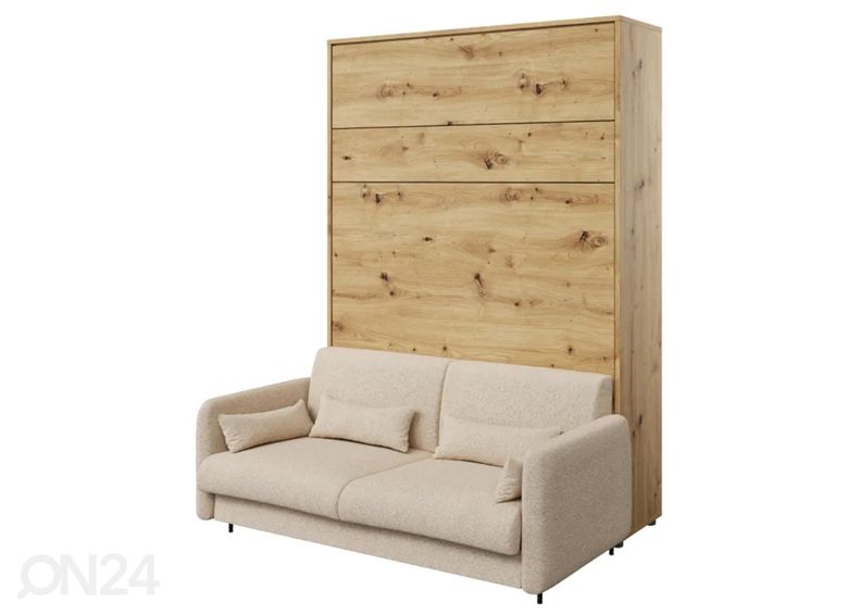 Diivan Lenart BED CONCEPT vertikaalsele kappvoodile 160x200 cm suurendatud