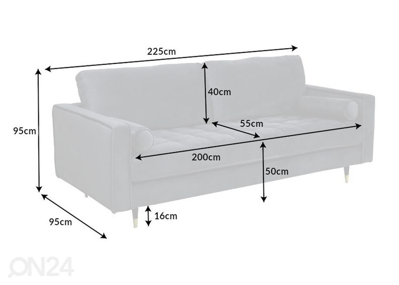 Diivan Velvet suurendatud