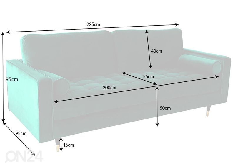 Diivan Velvet suurendatud