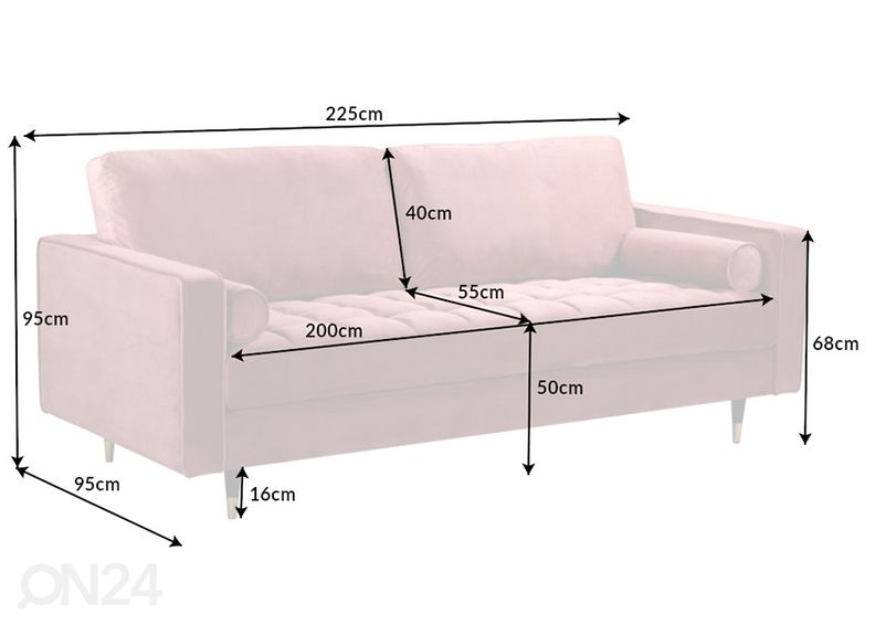 Diivan Velvet suurendatud