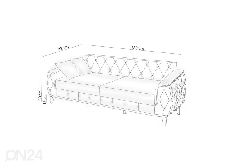 Diivanikomplekt suurendatud