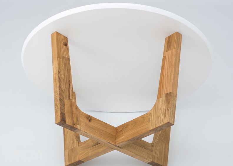 Diivanilaud Ø 82 cm suurendatud