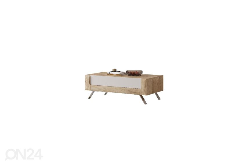 Diivanilaud Cassandra 110x65 cm, tamm/kašmiir suurendatud