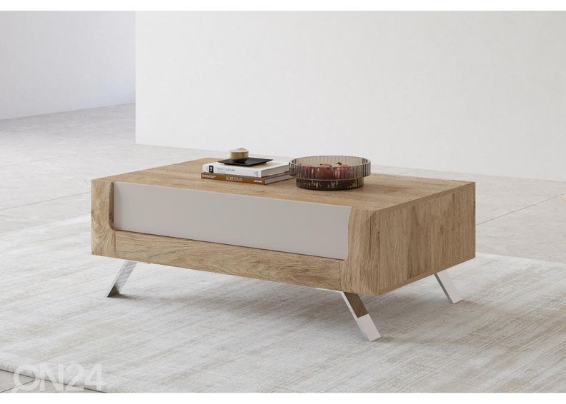 Diivanilaud Cassandra 110x65 cm, tamm/kašmiir suurendatud