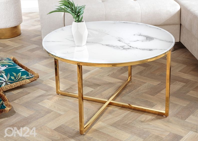 Diivanilaud Elegance Ø 80 cm suurendatud