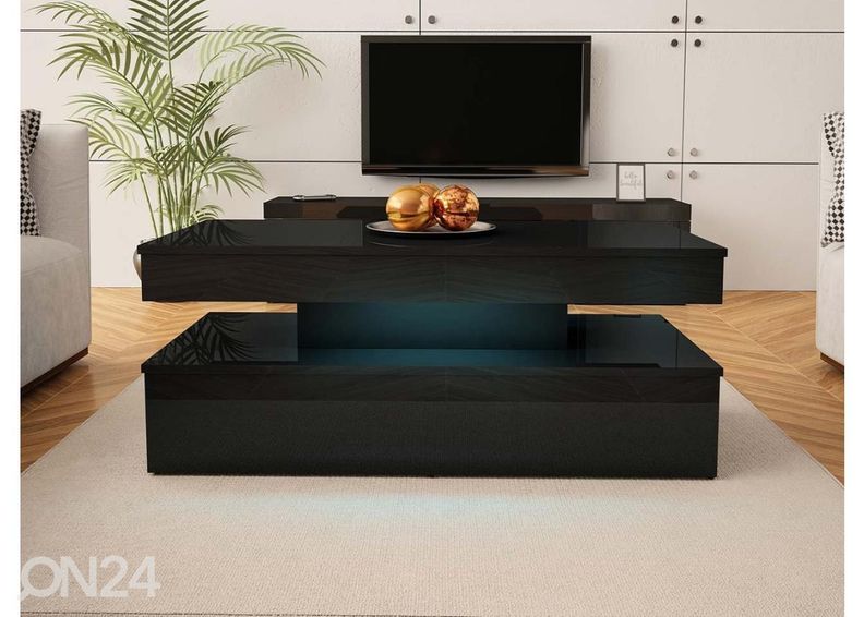 Diivanilaud Glossa 120x55 cm + LED suurendatud