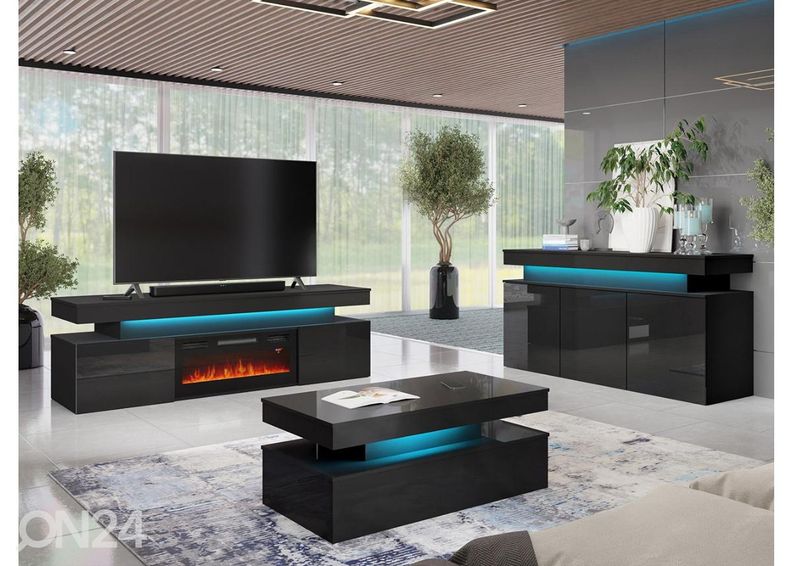 Diivanilaud Glossa 120x55 cm + LED suurendatud