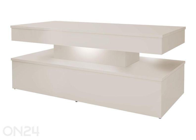 Diivanilaud Glossa 120x55 cm + LED suurendatud