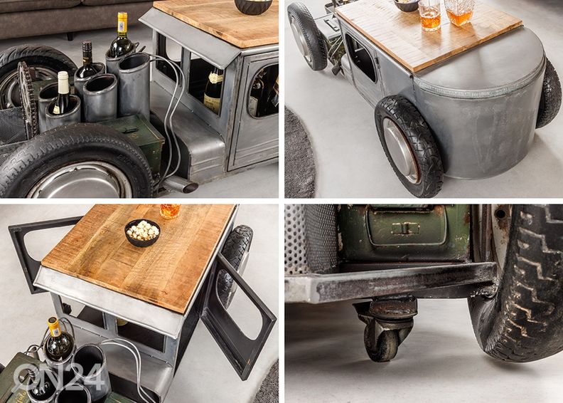 Diivanilaud Hot Rod 165x73 cm suurendatud