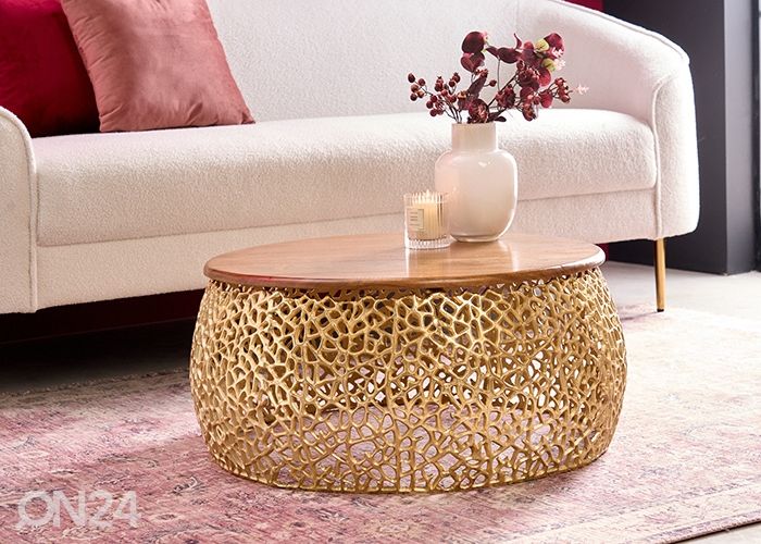 Diivanilaud Leaf Ø 73 cm suurendatud