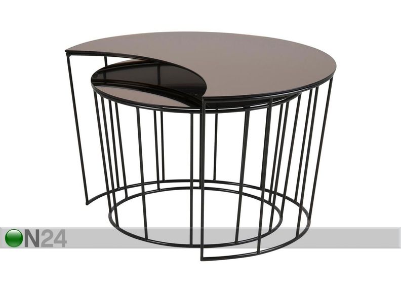 Diivanilaud Manila Ø 76 cm suurendatud