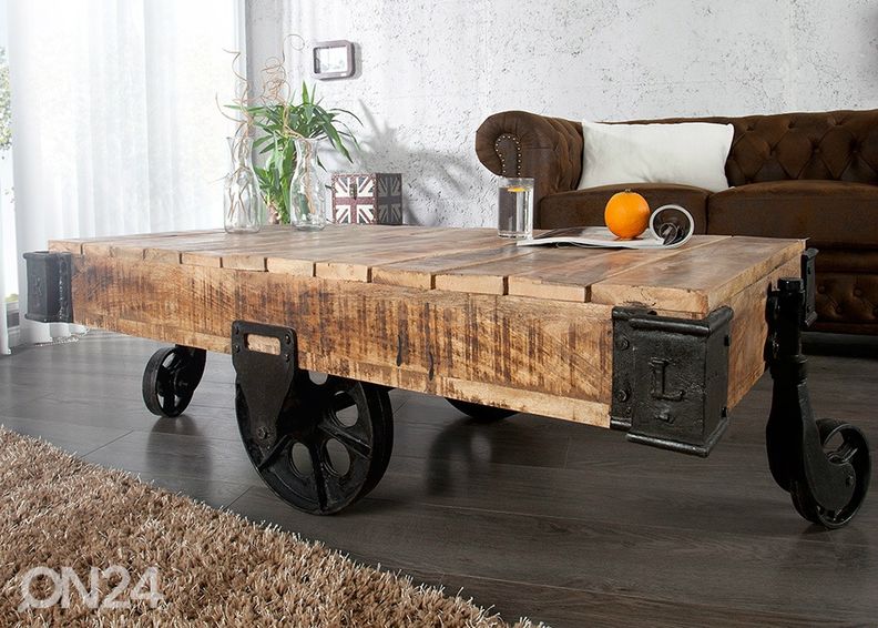 Diivanilaud Railway 110x60 cm suurendatud