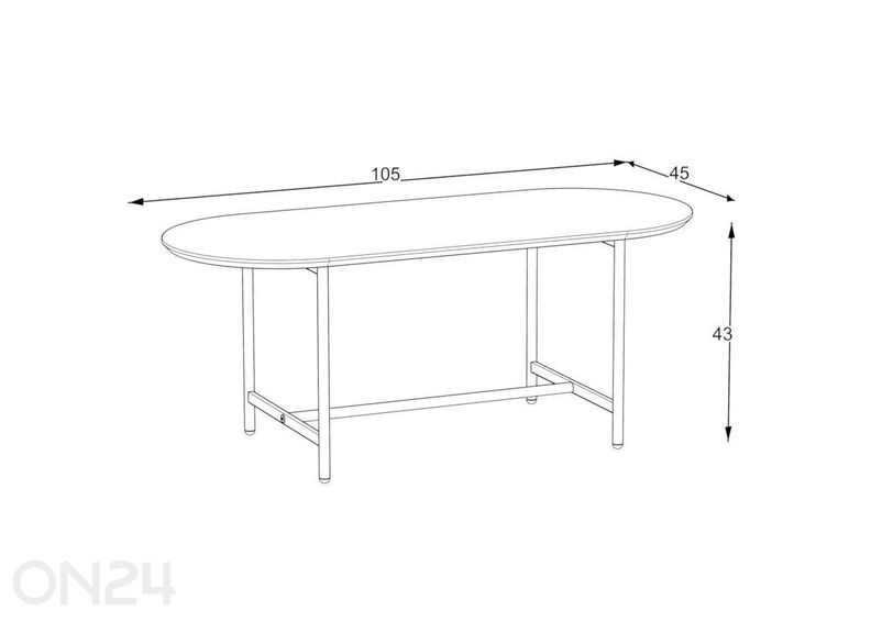 Diivanilaud Roy 105 must suurendatud