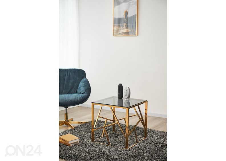 Diivanilaud Tala 55x55 cm, kuldne suurendatud