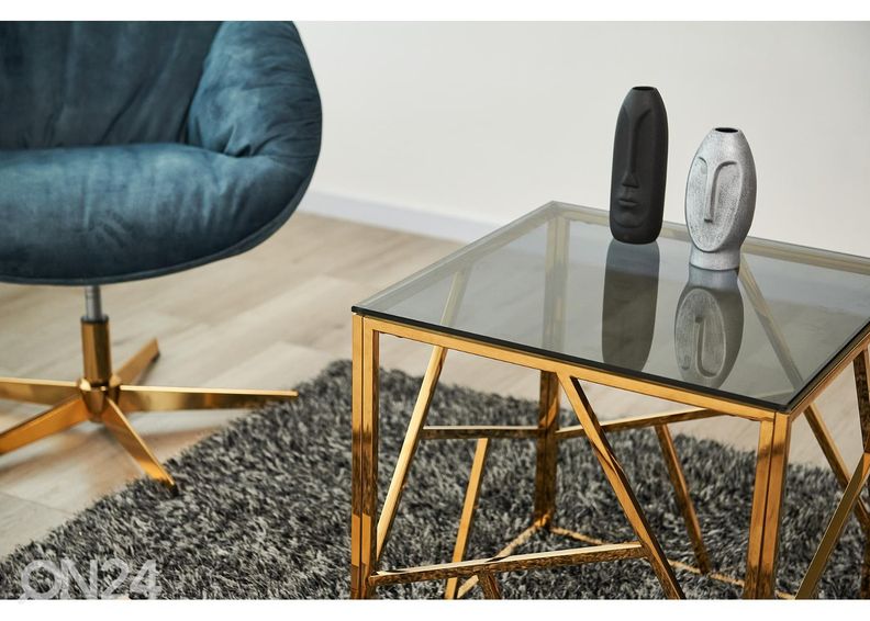 Diivanilaud Tala 55x55 cm, kuldne suurendatud